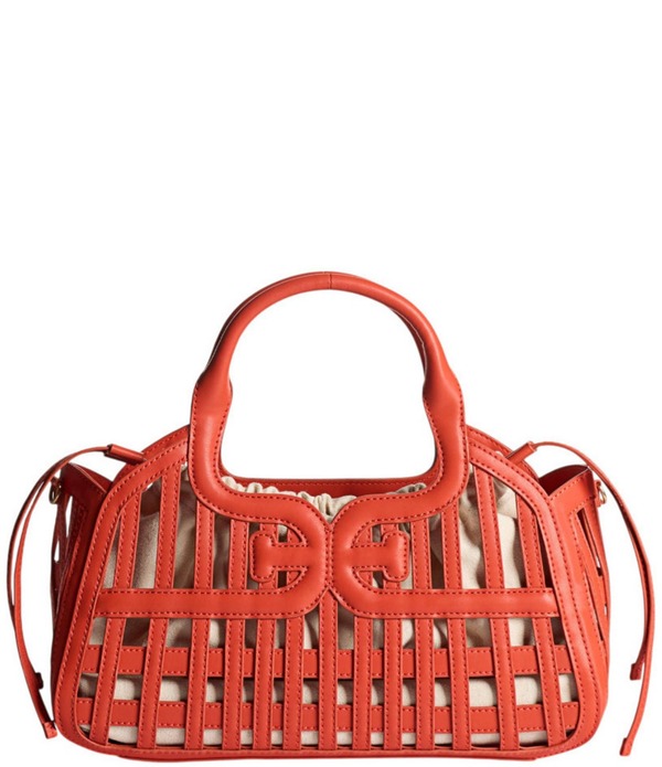 サムエデルマン レディース バッグ Sam Edelman Marlowe Drawstring Basket Bag Cayenne|ReVida 店