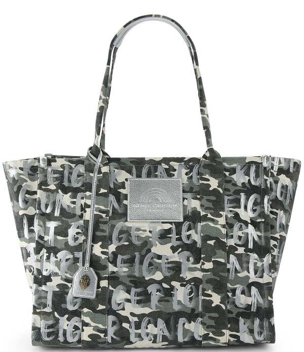 カートジェイガーロンドン レディース バッグ Kurt Geiger London Southbank Camo Large Shopper Tote Bagreen camo グリーン|ReVida 店