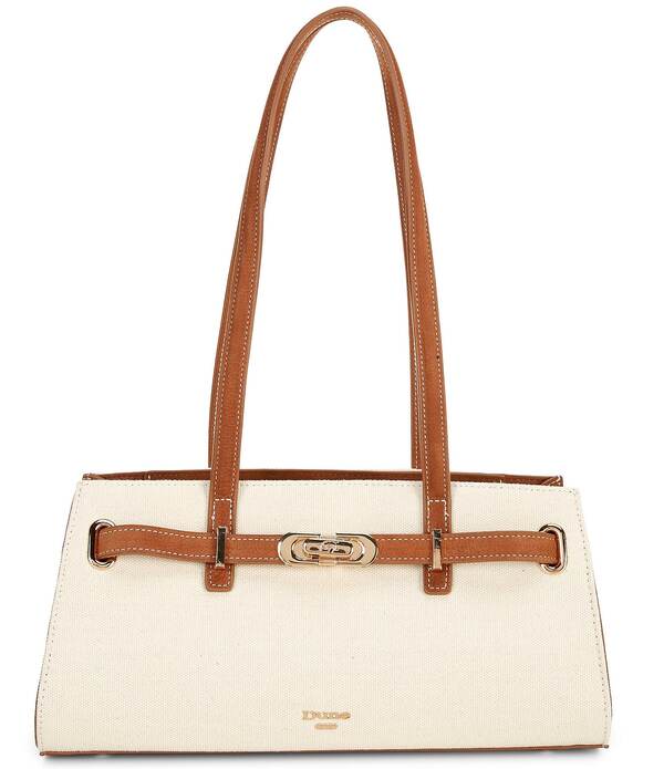 デューンロンドン レディース バッグ Dune London Depend East-West Canvashoulder Bag Natural Fabric｜ReVida 店