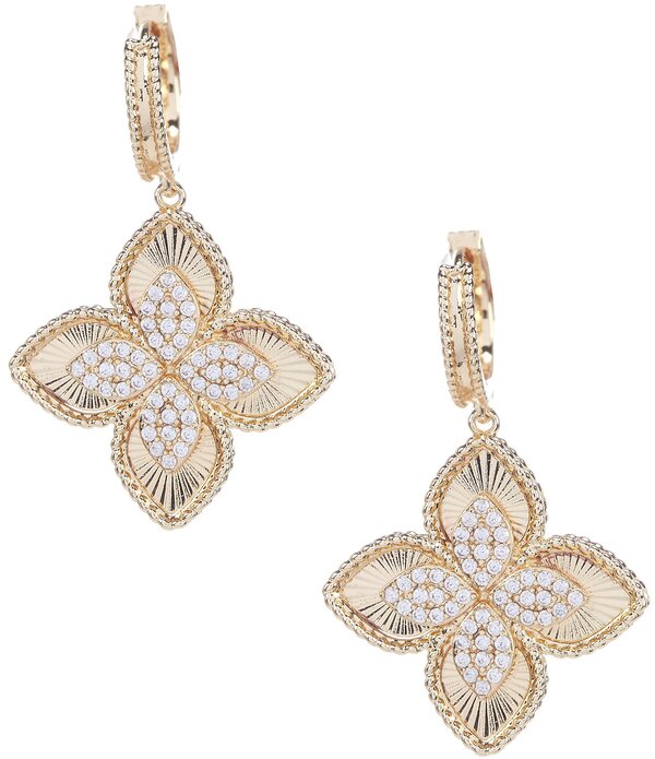 ナターシャ アクセサリー レディース ピアス・イヤリング Natashaccessories Crystal Clover Drop Earrings Gold/Crystal ゴールド|ReVida 店