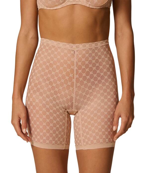 シモーヌペレール レディース ボトムス 心地好いズボン下 スピード競技 Simone Perele Plume Geo Lace Low Control Shaper Short Peau Rose ボトムス-レディースファッション-パンツ