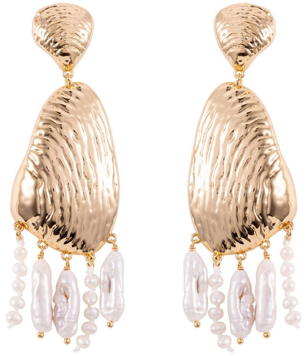 ミグノンガーヴィガン レディース アクセサリー ピアス・イヤリング Mignonne Gavigan Luxe Gloria Freshwater Pearl Shaky Drop Earrings Gold/Pearl パール｜ReVida 店