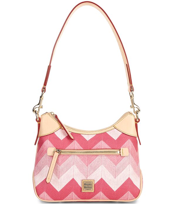 ドーネイアンドバーク レディース バッグ Dooney & Bourke Small Chevron Hobo Bag Hot Pink ピンク｜ReVida 店