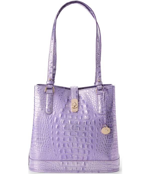 ブランミン レディース バッグ シアー BRAHMIN Melbourne Collection Sheer Lavender Fiora Bucket Bag Sheer Lavender ラベンダー｜ReVida 店