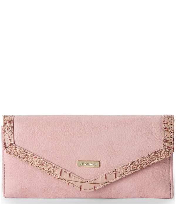 ブランミン レディース 付属品 紙入れ BRAHMIN Adrift Collection Veronica Blush Wallet Blush 毛はらい