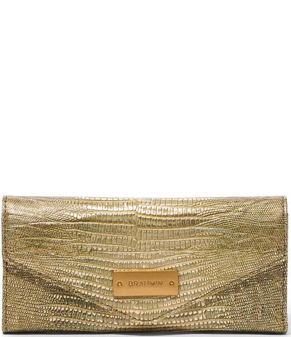 ブランミン レディース 付属品 紙入れ BRAHMIN Olive Bachata Collection Veronica Wallet Olive オリーブ