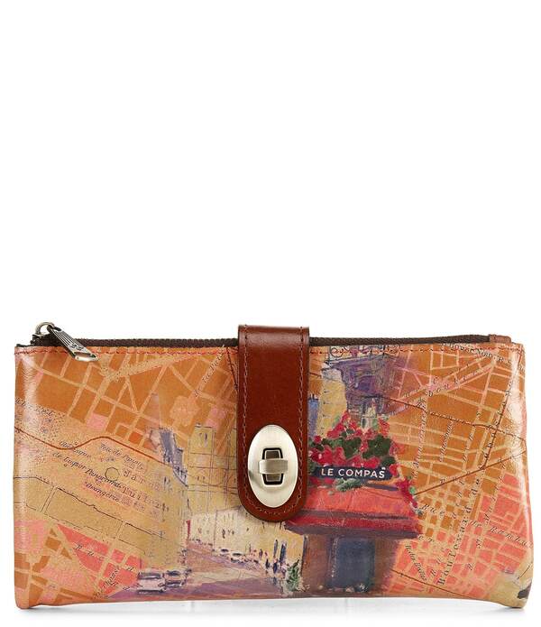 パトリシアナシュ レディース 付属品 紙入れ 刷り上げる Patricia Nash Paris Maprint Annesley Wristlet Bag Paris Map