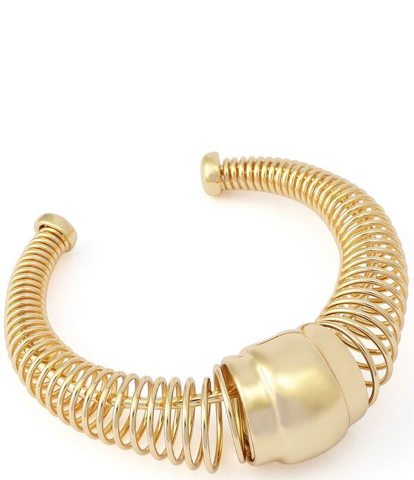 ロバート リー モーリス レディース アクセサリー ブレスレット・バングル・アンクレット Robert Lee Morrisoho Coiled Cuff Bracelet Shiny Gold ゴールド|ReVida 店
