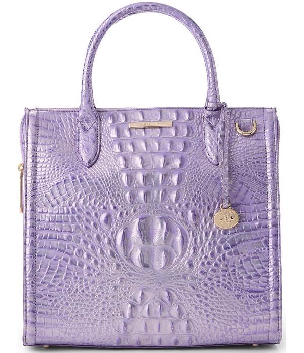 ブランミン レディース バッグ シアー BRAHMIN Sheer Collection Caroline Sheer Lavender Satchel Top Handle Bag Sheer Lavender ラベンダー｜ReVida 店