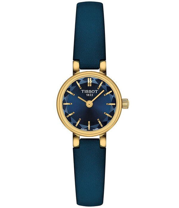 ティソット レディース アクセサリー 腕時計 レザー Tissot Women's Lovely Classic Traditional Collection Quartz Analog Leather Strap Watch Sapphire/Sapphire サファイア|ReVida 店