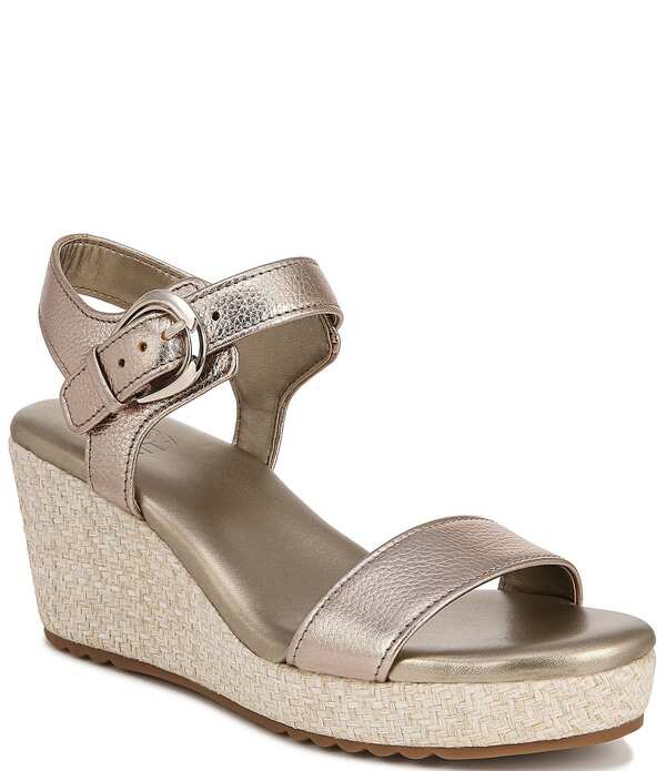 ナチュライザー レディース シューズ スリッポン・ローファー プラットホーム サンダル なめし革 Naturalizer Stella Leather Anke Wrap Sandal Platform Espadrille Wedges Warm White 白いこと