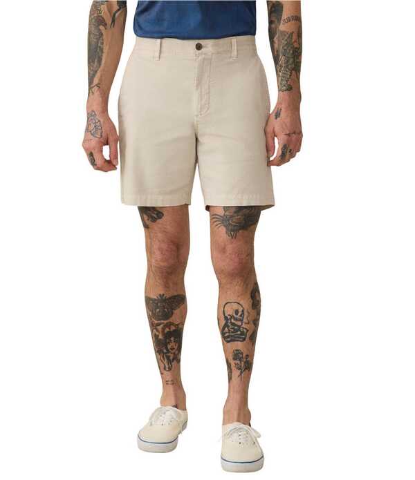 ファレティ メンズ ボトムス 二分の一ズボン下・さる股引き 遊撃手ズボン下 綿織物 Faherty Essential Stretch Twill Organicotton 8 Inseam Shortstone 石ころ