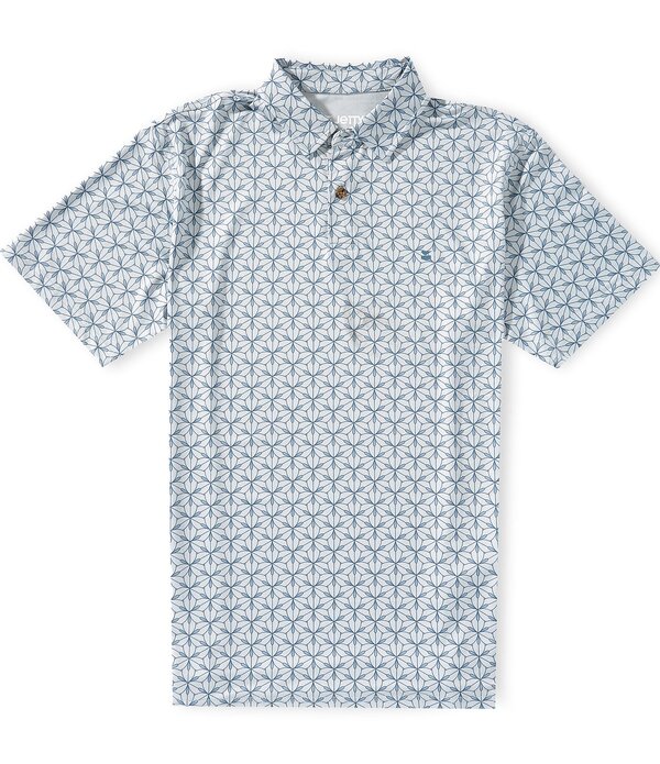 ジェッティ メンズ トップス プルオーバー 刷り上げる Jetty Bunker Printed Short Sleeve Polo Shirt Light Blue 青色 カジュアルシャツ-メンズファッション-トップス