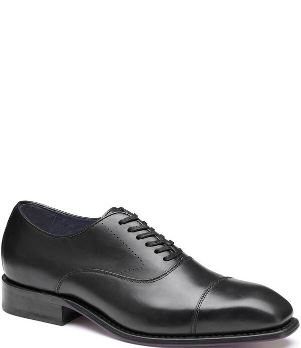 ジョンストンアンドマーフィー メンズ シューズ オックスフォード キャップ レザー Johnston \u0026 Murphy Men Ashton Leather Cap Toe Oxfords Black ブラック