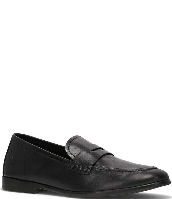 飛球 メンズ シューズ スリッポン・ローファー なめし革 Frye Men\u0027s Graham Leather Penny Loafers Black 黒いこと