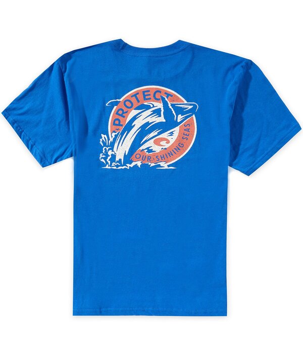 コスタ メンズ トップス プルオーバー Costa Whale Yeah Short Sleeve T-Shirt Channel Blue 青色
