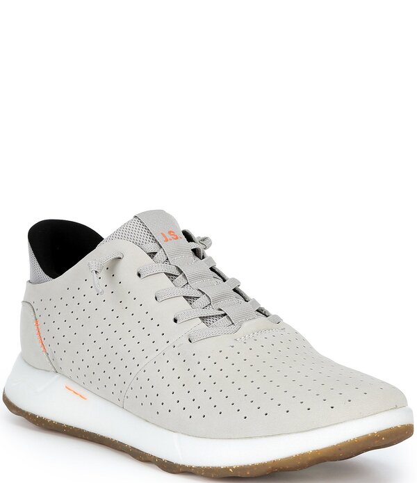 ジョセフセイベル メンズ シューズ スリッポン・ローファー スニーカー なめし革 Josef Seibel Men\u0027s Clint 02 Perforated Nubuck Leather Sneakers Mineral
