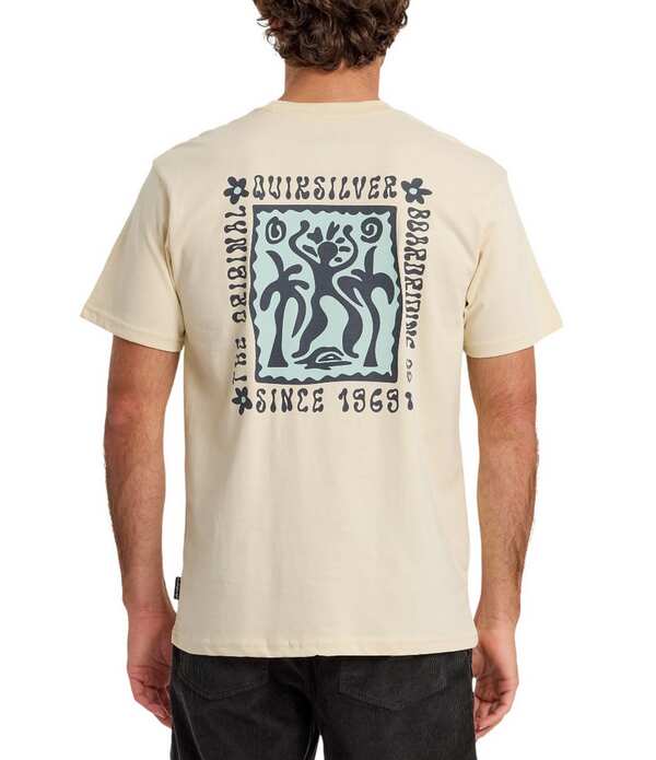クイックしろがね色 メンズ トップス プルオーバー Quiksilver Serenity Splashort Sleeve T-Shirt Bone White 白いこと
