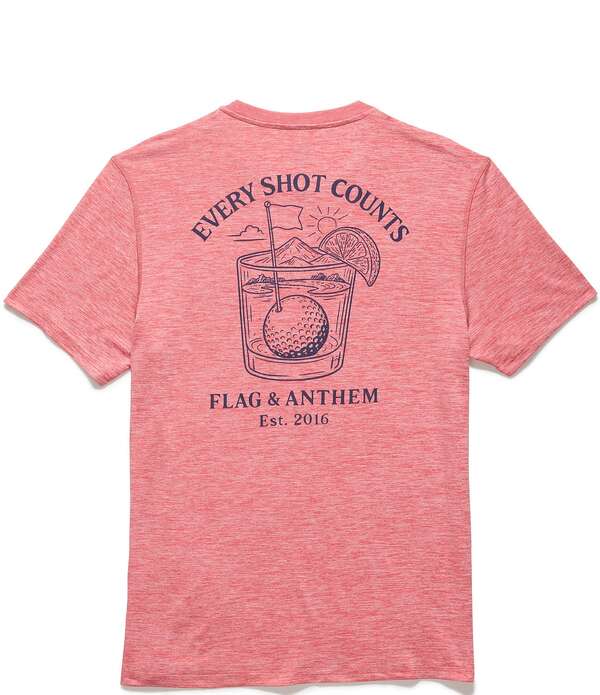 信号旗 アンド アンセム メンズ トップス プルオーバー グラフィック Flag and Anthem Short Sleeve UPF Performance Graphic T-Shirt Red Heather ギョリュウモドキ