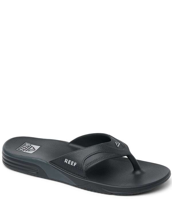 リーフ メンズ シューズ サンダル Reef Men's Fanning H2O EVA Water-Friendly Flip Flops Black/Silver ブラック|ReVida 店