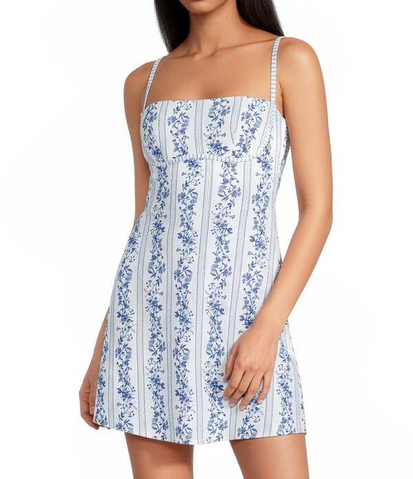 エーラブズエー レディース トップス ワンピース A ライン A Loves A Skies The Limit Swim Fabric A-Line Rec Dress Blue ブルー｜ReVida 店