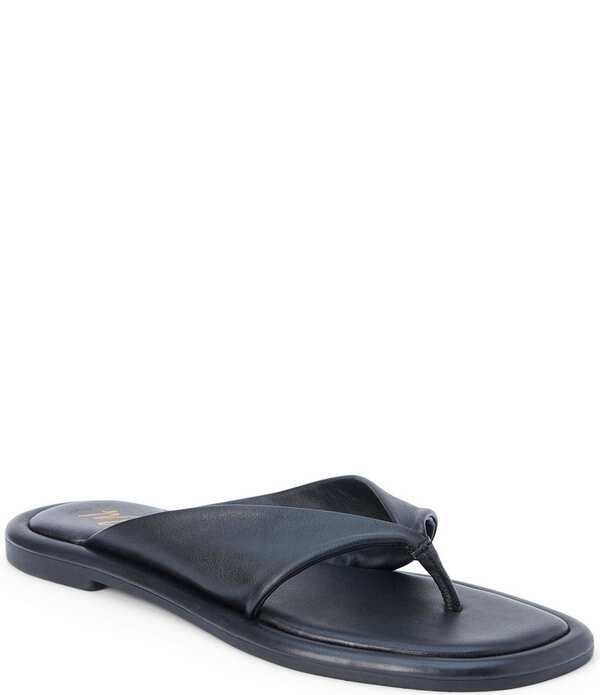 マチス レディース シューズ サンダル なめし革 Matisse Mirage Leather Thong Sandals Black 黒いこと 靴-コンフォートサンダル