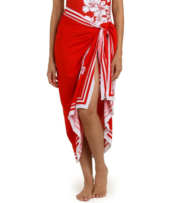 ラブランカ レディース ボトムスカート La Blanca Mariner Blooms Pareo Swim Cover-Up Ruby ルビー|ReVida 店