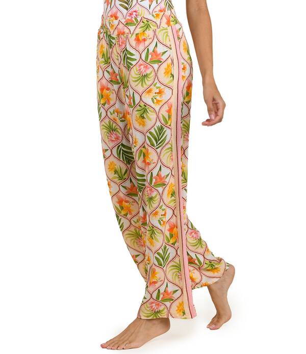 ラブランカ レディース ボトムス カジュアルパンツ ワイドレッグ La Blanca Palm Nouveau Wide Leg Pull-On Pantswim Bottomulti マルチカラー|ReVida 店
