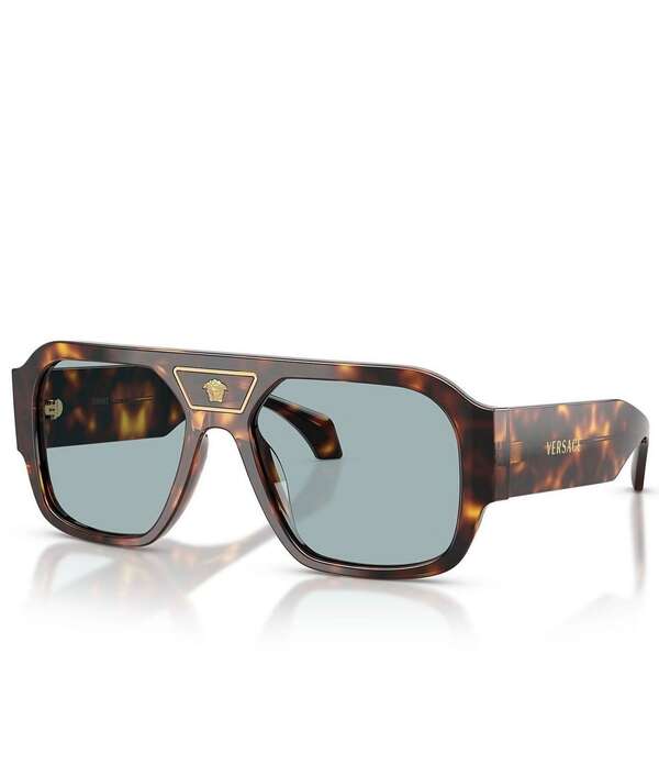 ヴェルサーチ レディース 付属物 サングラス・アイウェア Versace Men\u0027s VE4508U 56粍 Square Sunglasses Havana