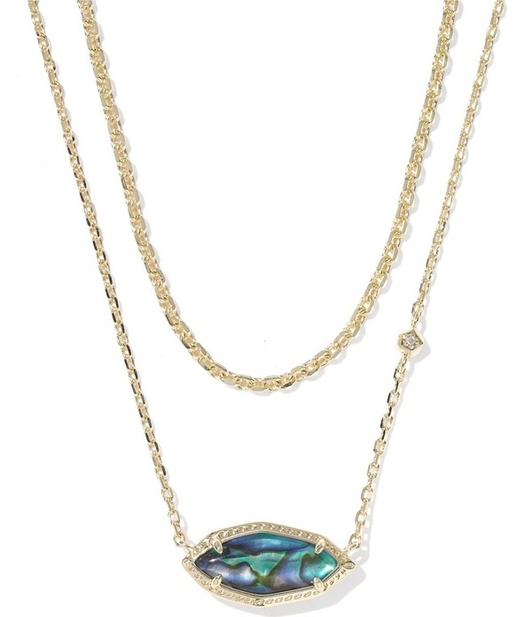 ケンドラスコット レディース アクセサリー ネックレス・チョーカー レース Kendra Scott Ophelia Short Multi Strand Necklace Gold Abalone Shell ゴールド|ReVida 店