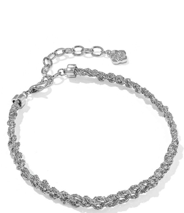 ケンドラスコット レディース アクセサリー ブレスレット・バングル・アンクレット Kendra Scott Gabriella Braid Chain Bracelet Silver シルバー｜ReVida 店