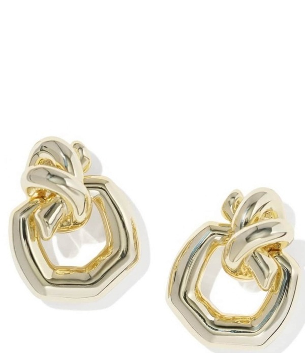 ケンドラスコット レディース アクセサリー ピアス・イヤリング Kendra Scott Parker Knot Open Frame Drop Earrings Gold ゴールド｜ReVida 店