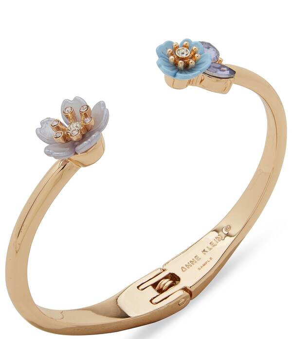 アンクライン レディース アクセサリー ブレスレット・バングル・アンクレット Anne Klein Blue Flower Cuff Bracelet Multi マルチカラー|ReVida 店