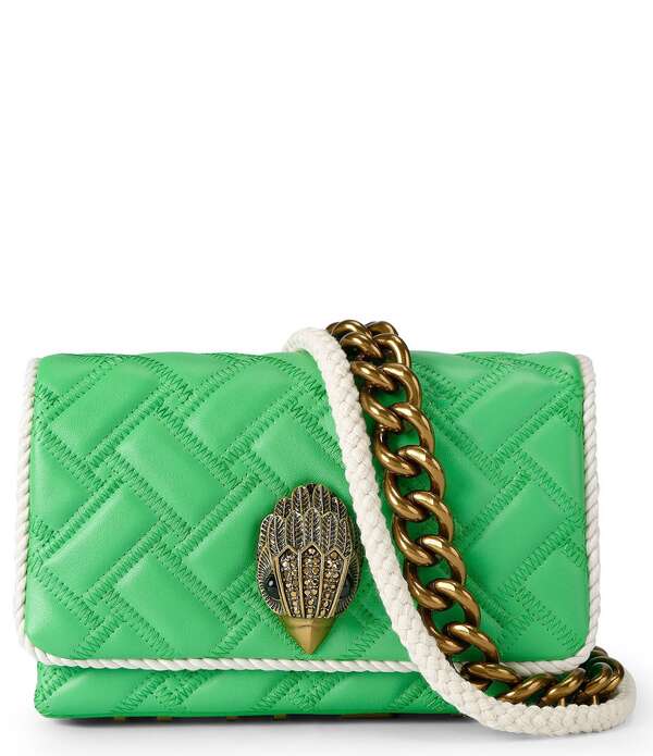 カートジェイガーロンドン レディース バッグ ミニ Kurt Geiger London Kurt's Cabana Mini Kensington Kurt Crossbody Bagreen グリーン|ReVida 店