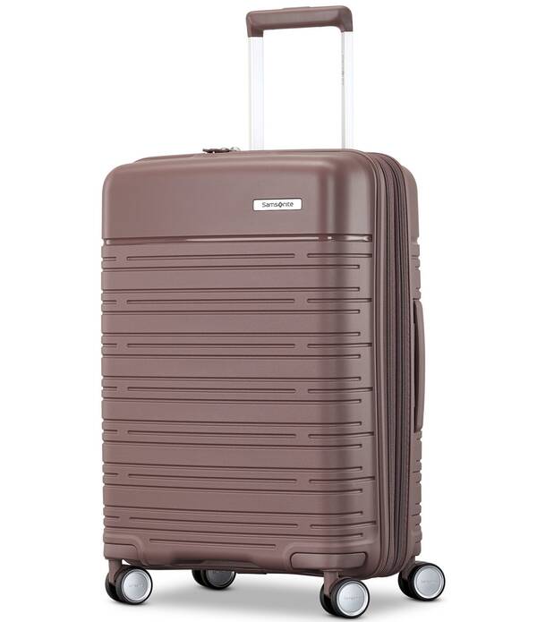 サムソナイト レディース 御徒面子 旅行バッグ 足し加える大きさ Samsonitelevation Plus Hardside Classicarry-on Spinner Chocolate Mauve 黒茶