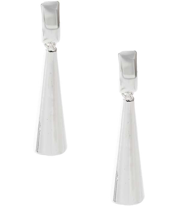 ディラーズ レディース アクセサリー ピアス・イヤリング Dillard's Flare Drop Linearringsilver シルバー｜ReVida 店