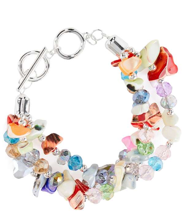ディラーズ レディース アクセサリー ブレスレット・バングル・アンクレット Dillard'shells And Beads Line Bracelet Multi マルチカラー|ReVida 店