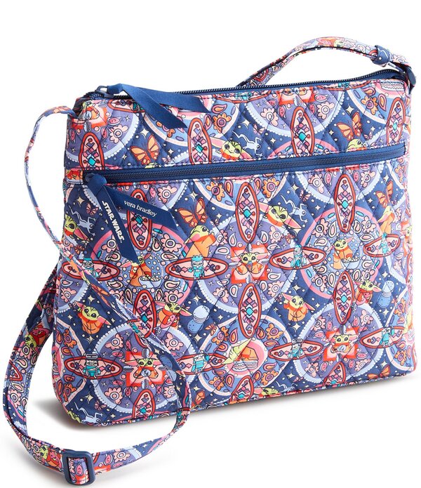 ベラブラッドロバート・エドワード・リー レディース 御徒面子 Vera Bradley x Mandalorian Grogu Medallion Original Zip Hipster Crossbody Bagrogu Medallion