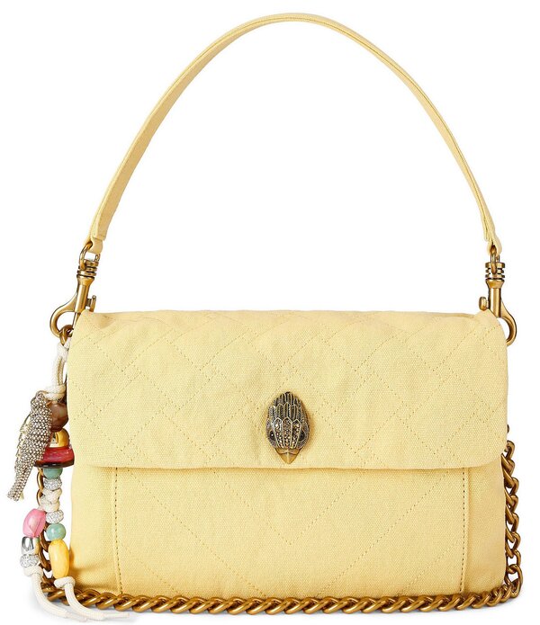 カートジェイガーロンドン レディース バッグ Kurt Geiger London Celia Canvashoulder Bag Yellow イエロー｜ReVida 店