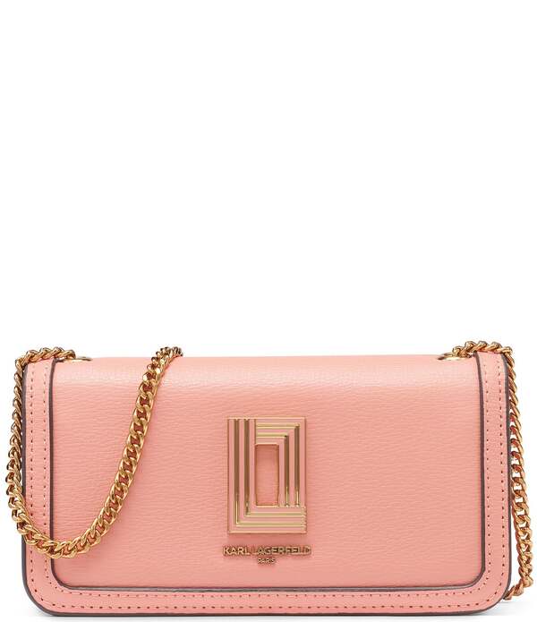 長い巻き毛 ラガーフェルド レディース 御徒面子 KARLAGERFELD PARIS Kosette Shoulder Bag Sunkist Coral コーラル