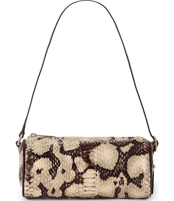 ブランミン レディース バッグ BRAHMIN Mythos Collection Feline Billie Snakembossed Barrel Shoulder Bag Feline|ReVida 店