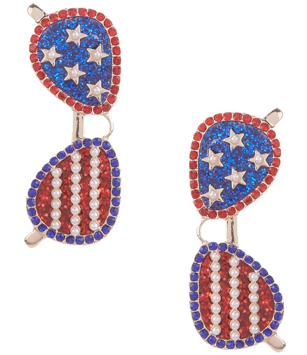 アンナ&アヴァ レディース アクセサリー ピアス・イヤリング Anna & Avamericana Sunglasses Drop Earrings Multi マルチカラー｜ReVida 店