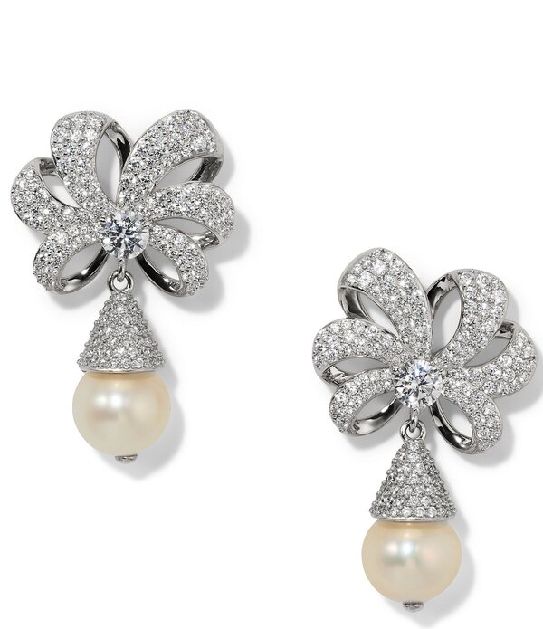 ナディール レディース アクセサリー ピアス・イヤリング Nadri Eros Pearl Drop Earringsilver シルバー|ReVida 店