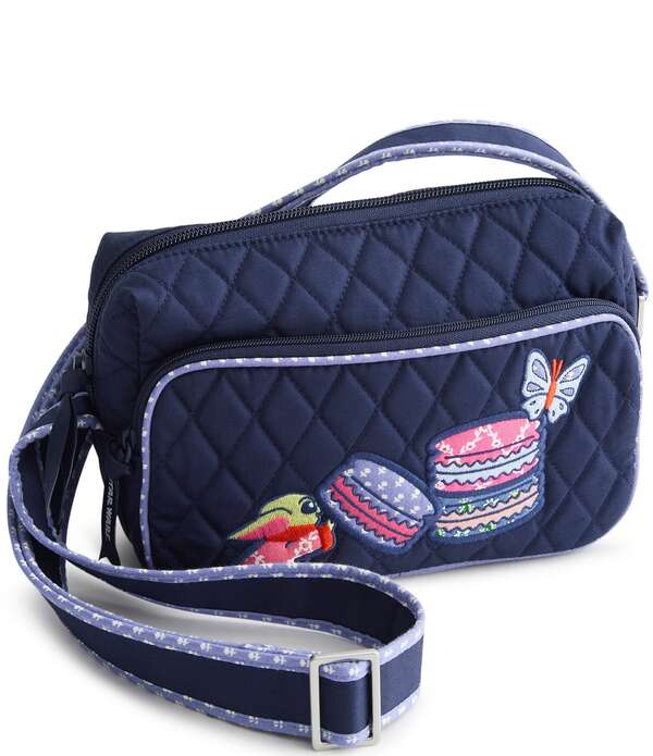 ベラブラッドロバート・エドワード・リー レディース 御徒面子 Vera Bradley x Mandalorian Grogu Macarons Becker Camera Crossbody Bagrogu Macarons
