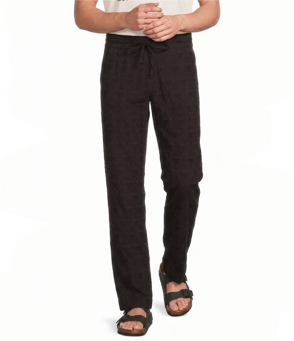 ムラノ メンズ ボトムス 心地好いズボン下 Muranoaxaca Collection Zac Fit Drawstring Pants Black Coffee 黒いこと
