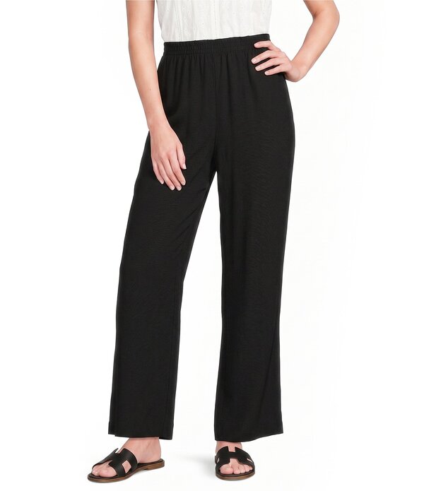 ブルーペッペーブルーペッパー レディース ボトムス 心地好いズボン下 ワイドレッグ Blu Pepper Wide Leg Flowy Pants Black 黒いこと