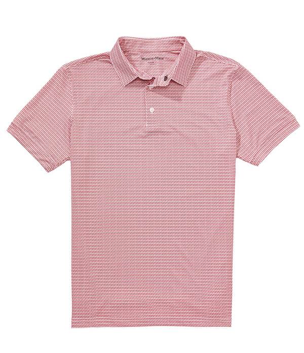 ミズンメイン メンズ トップス プルオーバー Mizzen+Main Versa Tee Off Short Sleeve Polo Shirt Red Hot 赤いこと