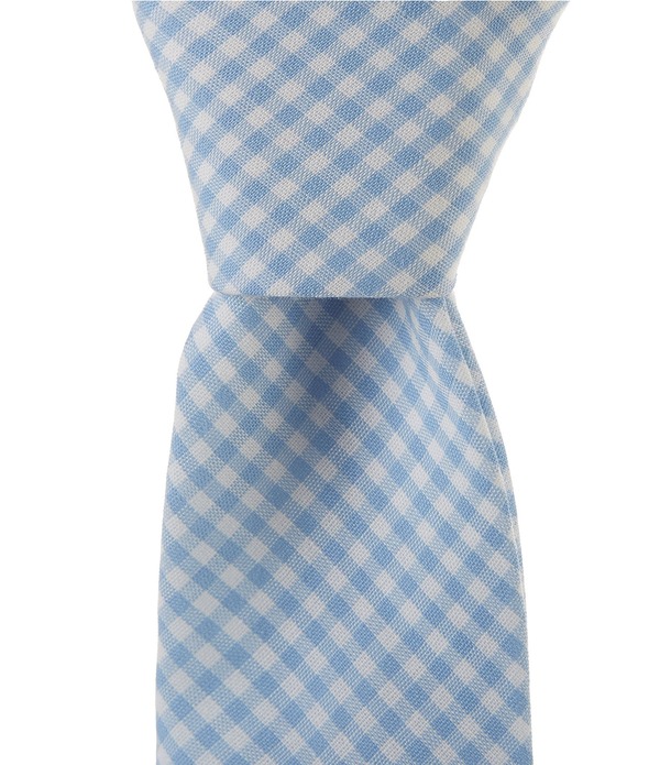 一風変わったペンギン メンズ 付属物 タイ Original Penguin Davis Checked 2 1/2 Woven Tie Blue 青碧