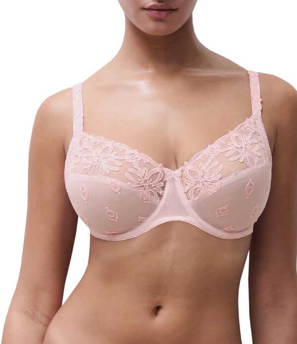 シャントル レディース アンダー御召しもの ブラ Chantelle Champs Elysees Full Coverage Unlined Bra Pink Cloud サクラ色