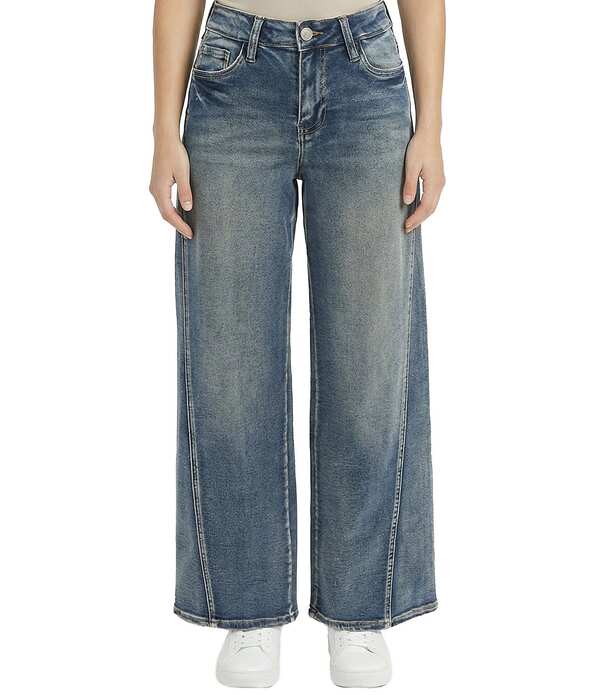 YMI ジーンズ レディース ボトムス デニムパンツ ワイドレッグ YMI Jeanswear Bella Wide Leg Modern Jeans Dark Medium Wash｜ReVida 店